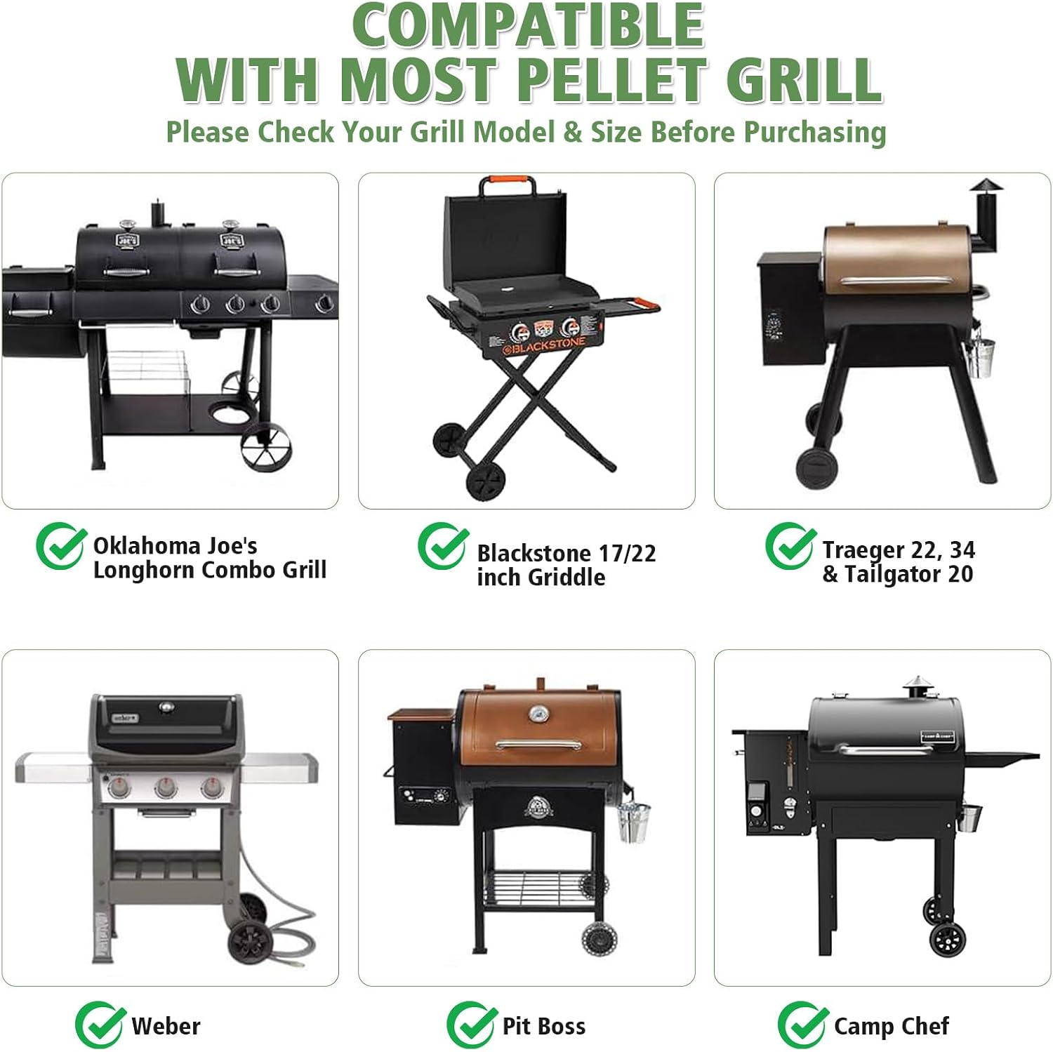 GRISUN Universal Adjustable Warming Rack for Gas Pellet Griddle Smoker image 3