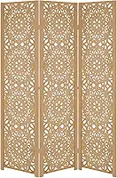 Biombo Divisoria Inteiro Divisor Separador de Ambiente Madeira MDF (3, Mandala)