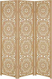 Biombo Divisoria Inteiro Divisor Separador de Ambiente Madeira MDF (3, Mandala)