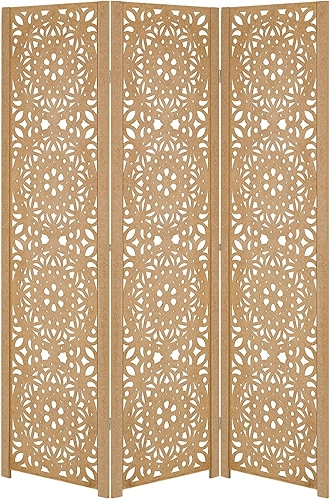 Biombo Divisoria Inteiro Divisor Separador de Ambiente Madeira MDF (3, Mandala)