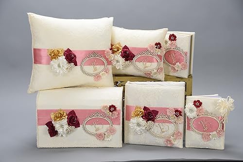 Vista 12 de A&C Quinceañeras and More Accesorios Juego de membrillo Sweet Sixteen Accessories Quinceañera bible Quinceañera Tosting Set 194 (álbum)