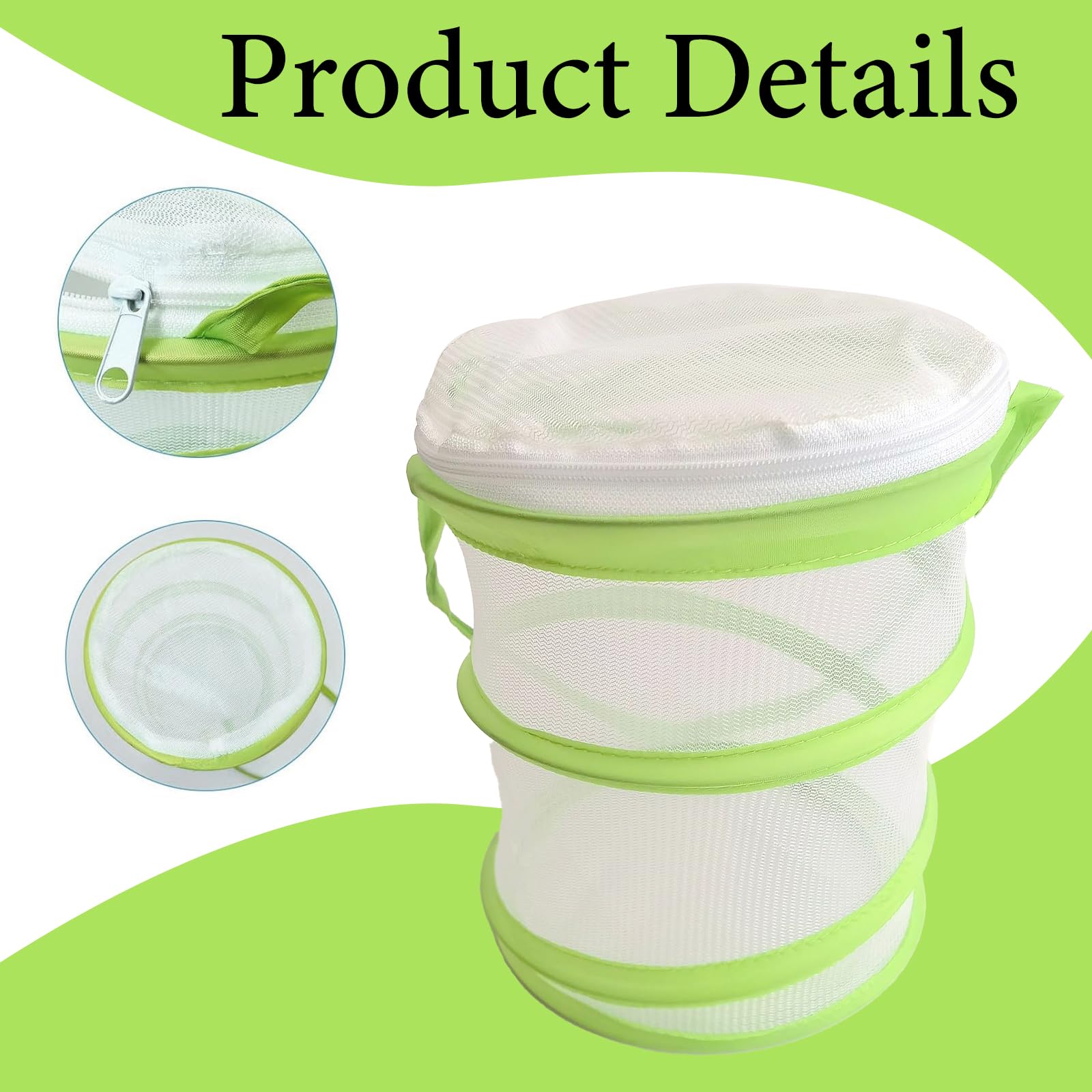 Butterfly Net,Stick Insect Starter Kit,Collapsible Bug Catcher Net,Butterfly Cage for Scientific Exploration — view 3