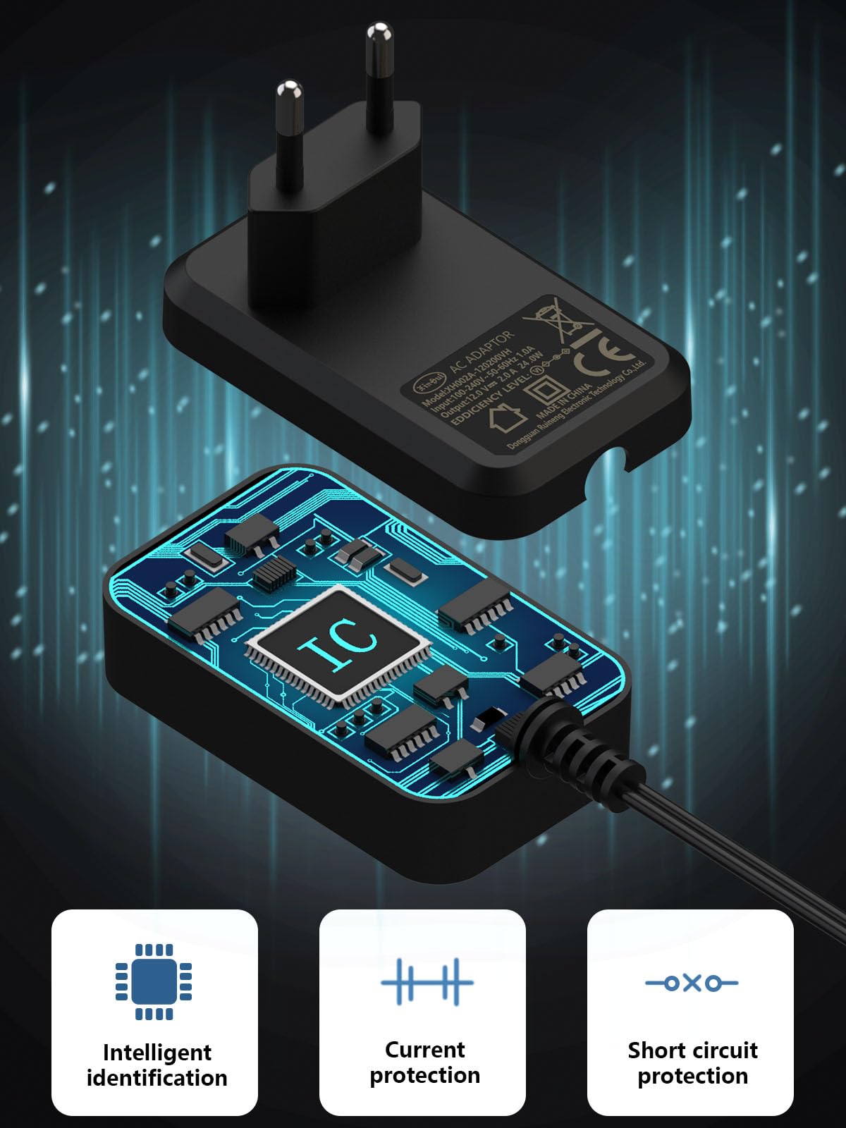 KFD 12V Caricatore Alimentatore Per Trekstor Primebook C13 P14 C11 LTE WiFi/Volk