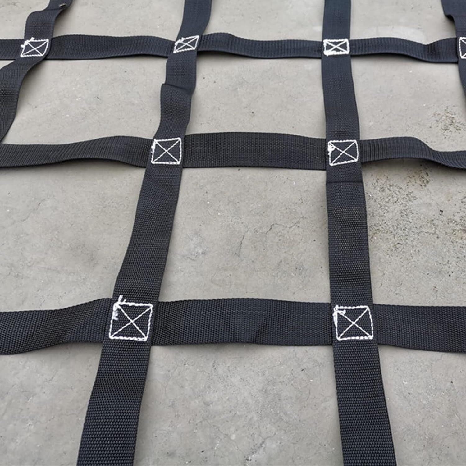 Correas de Seguridad para elevación de Carga. Redes de elevación de Carga de Alta Resistencia para Trabajos de Aparejo, Movimiento, Remolque e izamiento en la construcción (Malla de 2 x 2 m,