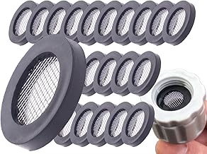 20 Pieces Water Saving Faucet Seal Kit Shower Head Filter Seal Kit for Garden Hose Shower Head