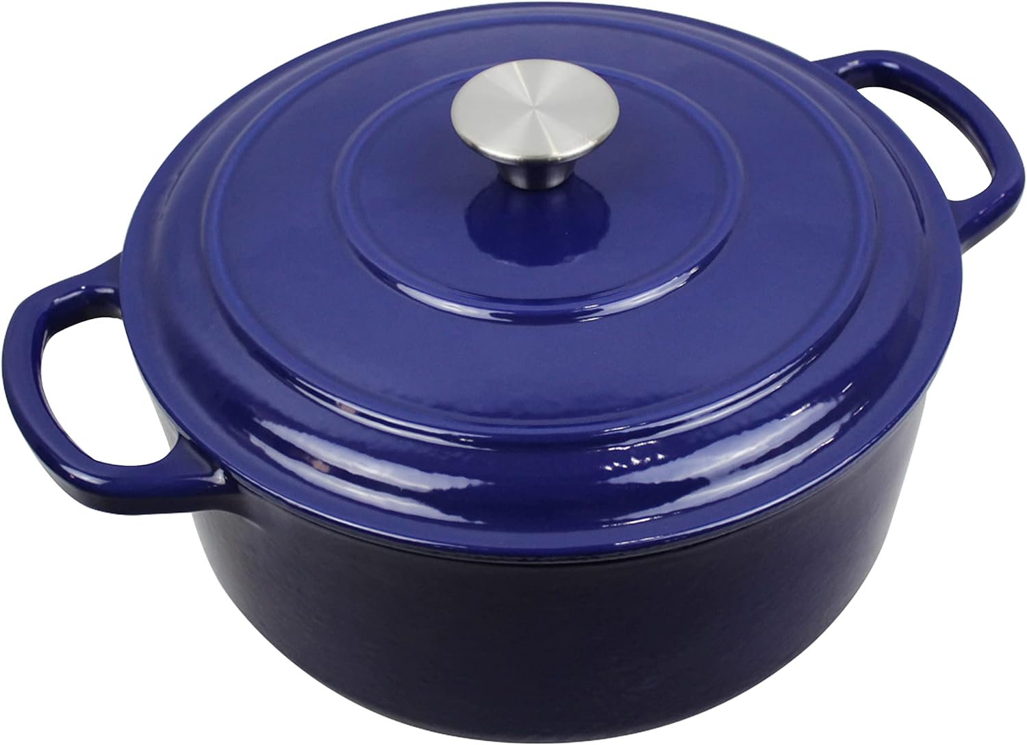 Cast Iron Enameled Pot/Casserole/Duch Oven 9 Qt. with Cover, Blue