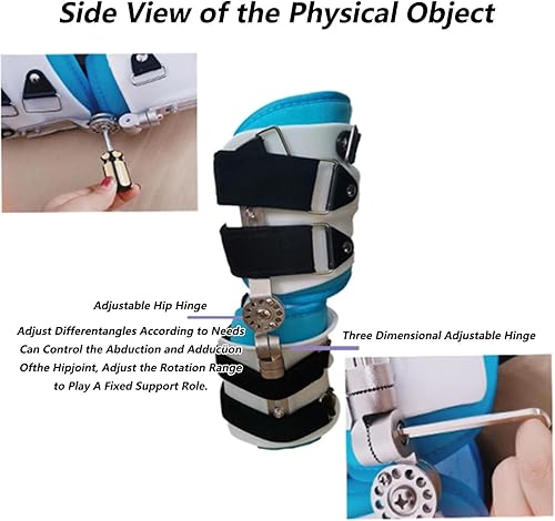Miniatura 5 de SFKLYU Soporte de abducción de cadera para niños, soporte estabilizador de cadera para niños, ortesis de abducción de cadera con bisagras para