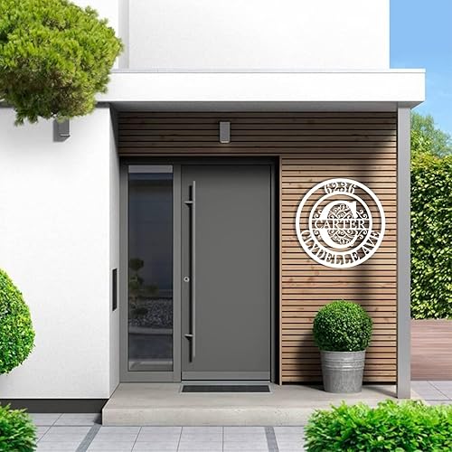 Vista 38 de Custom House Number Address Sign Personalized Metal Address Plaque Personalized Metal Sign Personalized Metal Outdoor Address Name Sign Outdoor Sign