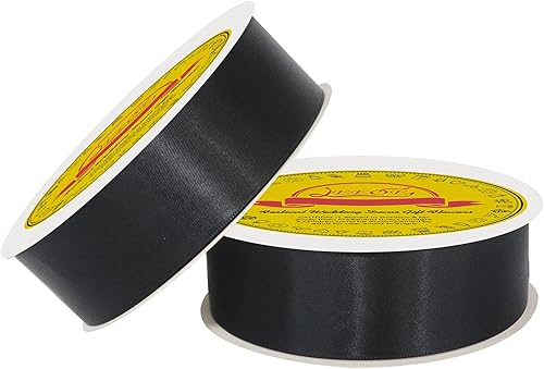 Miniatura 427 de Cinta de satén verde esmeralda de doble cara de 1-1/2 pulgadas x 50 yardas, cinta de poliéster verde esmeralda para envolver regalos, muy adecuada