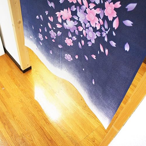 Miniatura 5 de Hecho en Japón japonés NOREN cortina tapiz de tela para habitación partición decoración de pared GEKKOUSAKURA