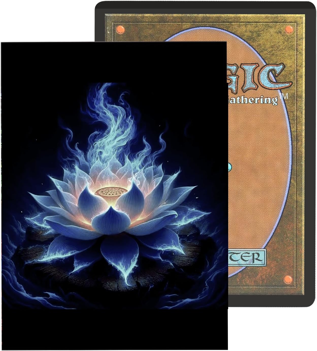 MTG Card Sleeves100 CT,Standard Size Card Sleeves Sturdy MTG Sleeves Matte Back Finish for Trading Cards