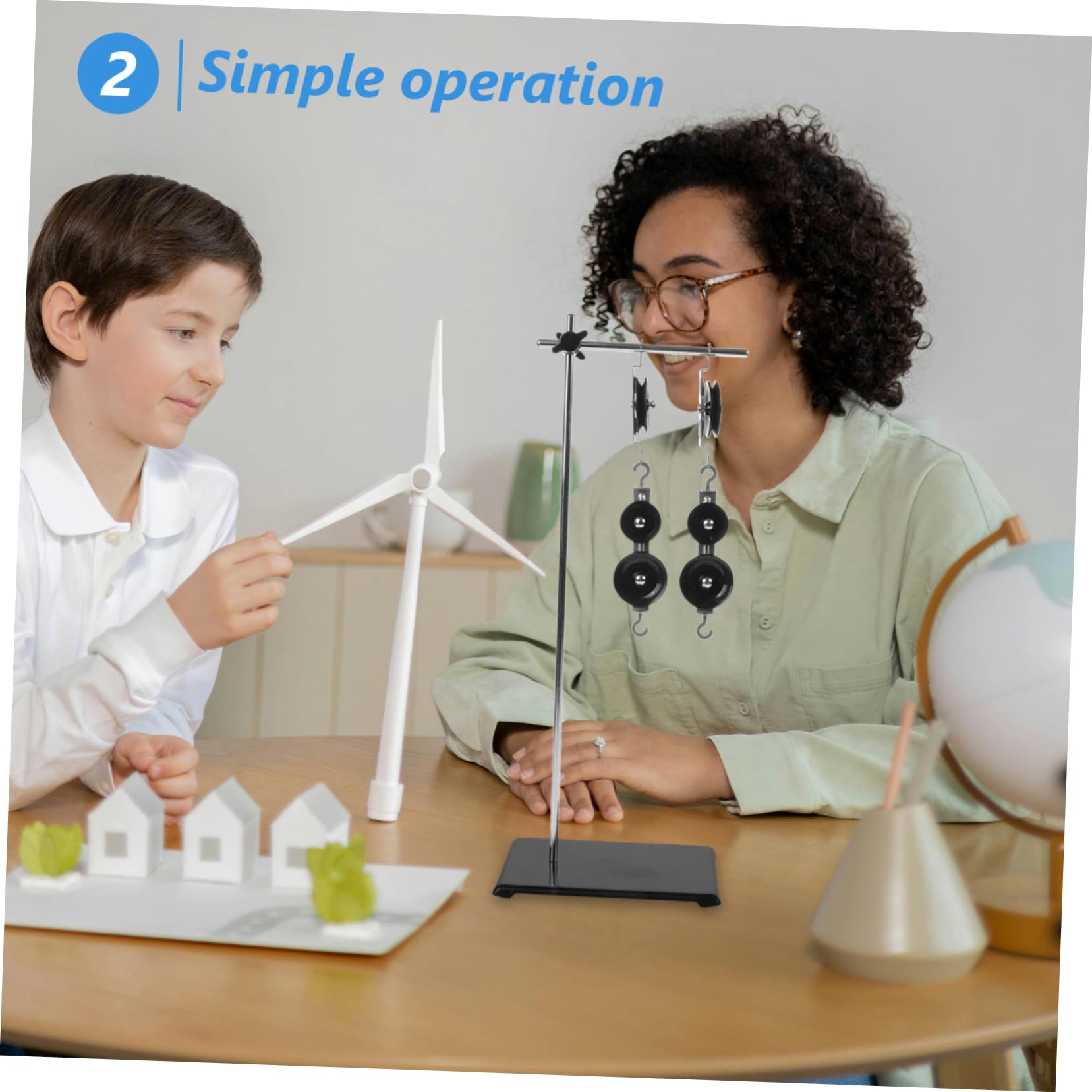 Cabilock Kit Esperimenti Scientifici Carrucole e Supporto in Ferro e Plastico per Laboratori di Fisica e Meccanica, Strumenti Didattici Multifunzionali per Studenti di Scuola Media