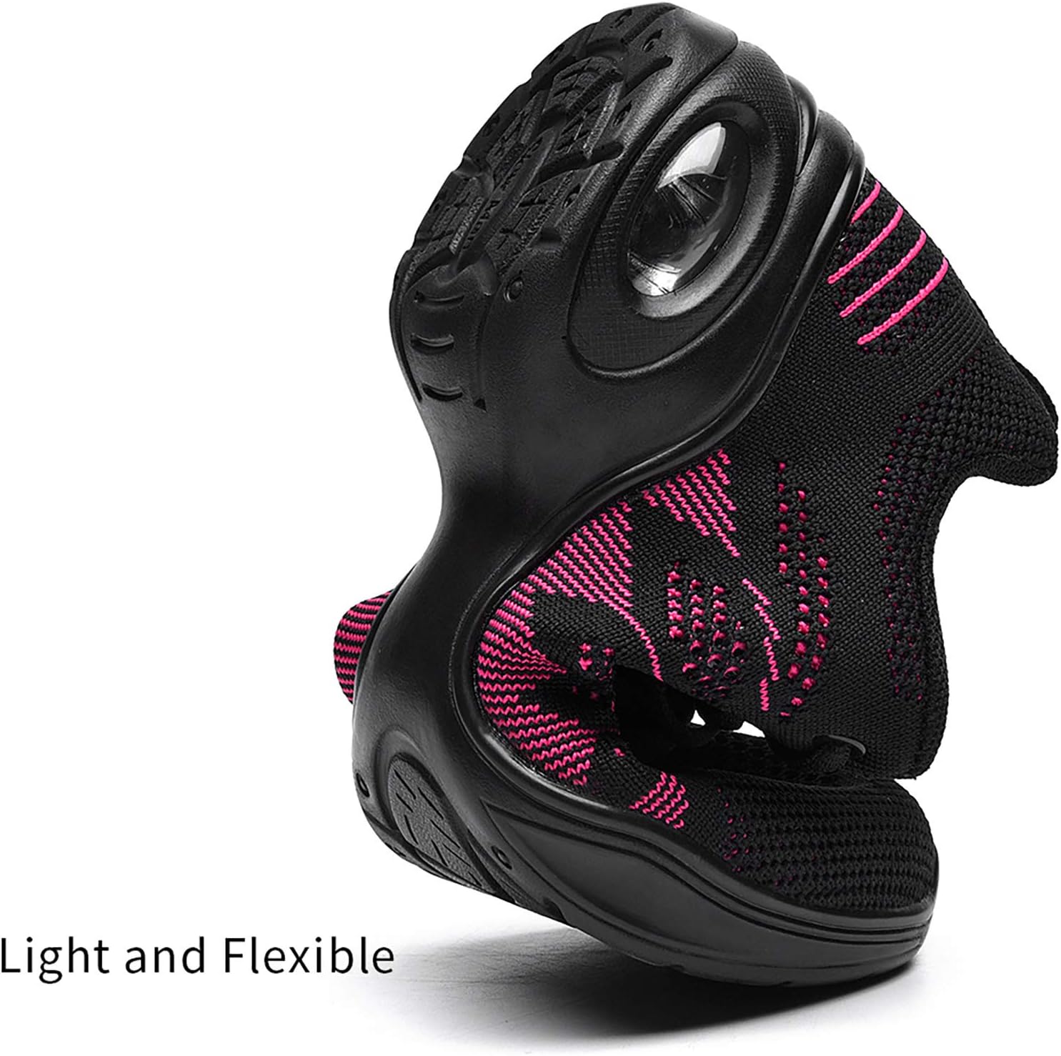 Women's Jazz Shoes Lace-up Sneakers - Breathable Air Cushion Lady Split Sole Athletic Walking Dance Shoes Platform