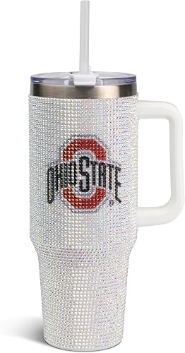 The Memory Company Officially Licensed 40oz White Bling Game Day Tumbler, Ohio S