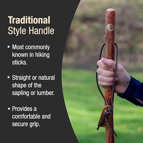 Miniatura 8 de Brazos Sapling Hawthorn - Bastones de senderismo de madera natural, bastones de senderismo hechos a mano, bastones de senderismo, fabricados en