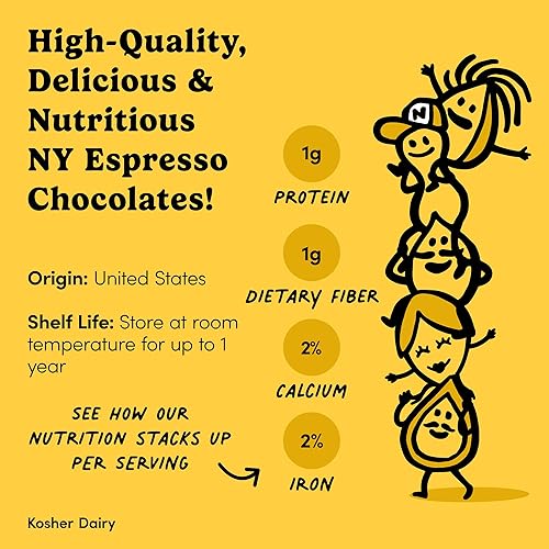 Miniatura 14 de Nuts.com Grano de café expreso cubierto de chocolate negro - Bolsa de 2 libras, gran aperitivo para adultos, buena fuente de antioxidantes y cafeína