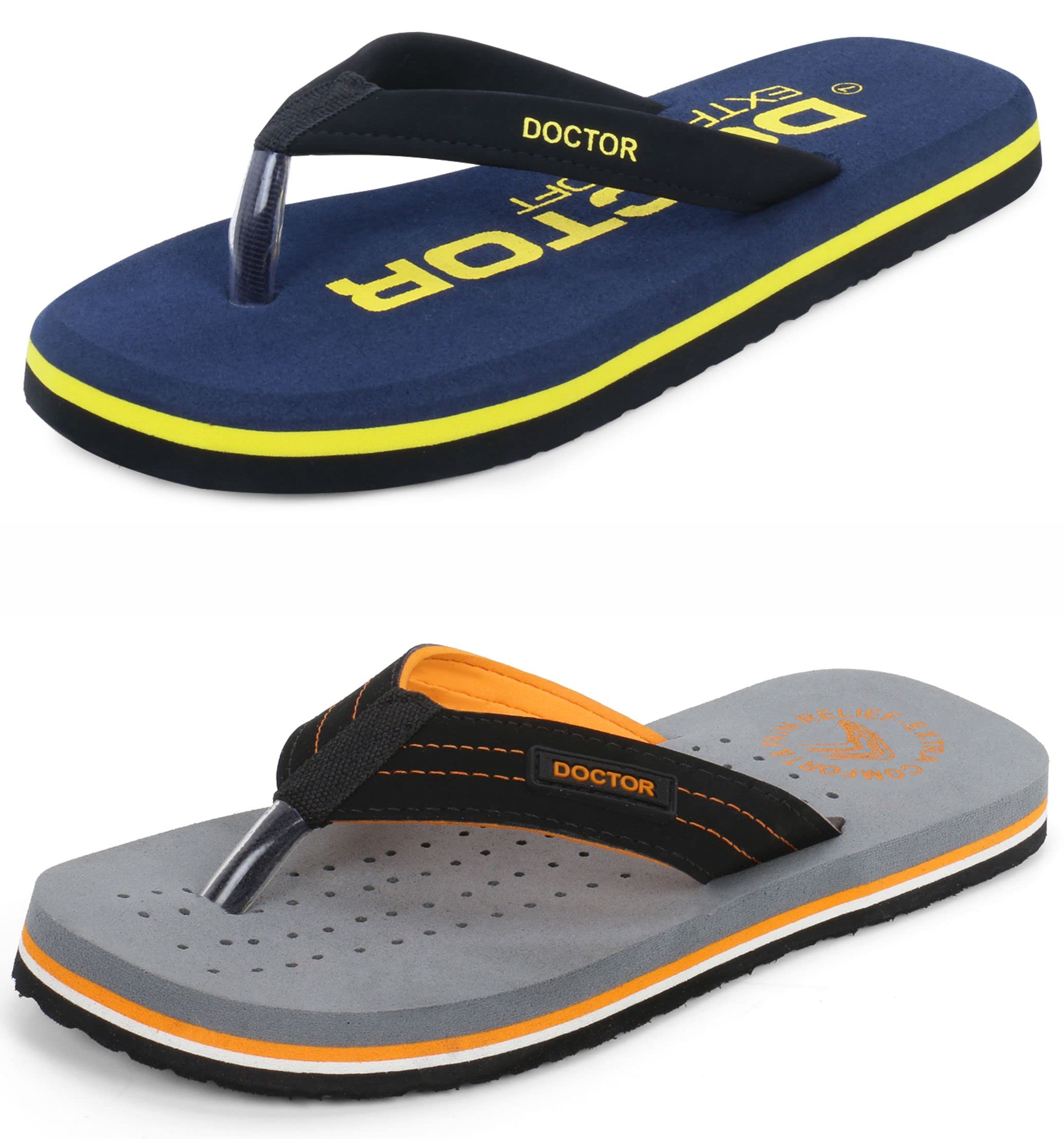 DOCTOR EXTRA SOFT House Slipper for Men’s Stylish Orthopaedic Diabetic Super Fit Comfort Dr Daily Use Flip-flops for Gents and Boys OR D27 & D-28 (B0B9YD73YB) Amazon Price History, Amazon Price Tracker