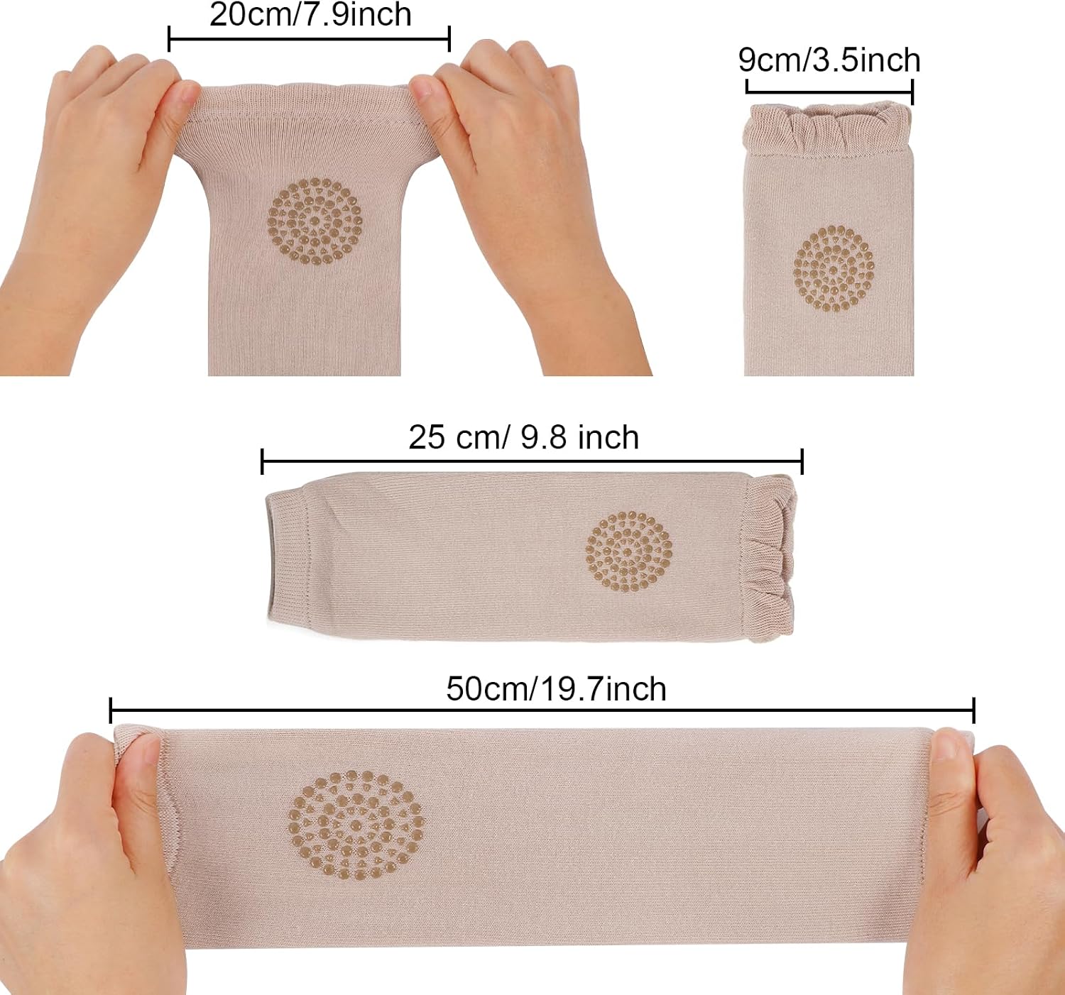 XEPST Pack of 3 Toddler Baby Leg Warmers, Baby Toddler Long Legwarmers Unisex Knee Socks Baby Knee Protector Leg Sleeves Leggings Baby Knee Pads for Baby Kids Toddlers Girls Boys 0-3 Years, One Size