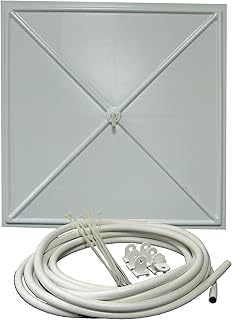 Inbrella 100 White Polystyrene Plastic Ceiling Tile Leak Diverter, 2' x 2'