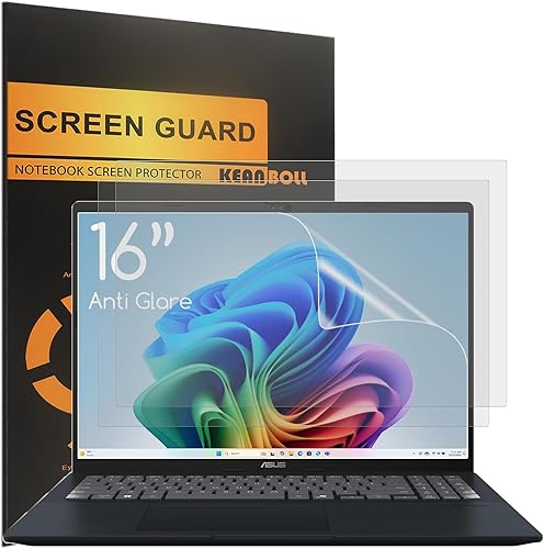 Paquete de 3 protectores de pantalla mate antirreflejos para ASUS Vivobook 16 M1607 S1607 M1605 M1603 X1605 X1603 y Vivobook Pro 16 K6602 K6604