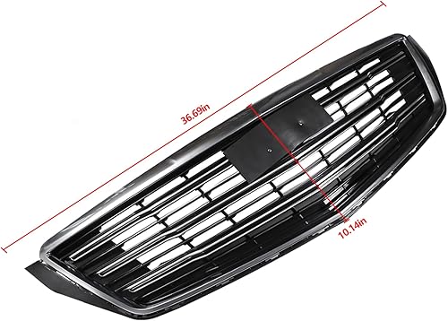 Miniatura 3 de Repuesto para Cadillac XTS 2018 2019 Rejilla de malla frontal con marco cromado sin emblema