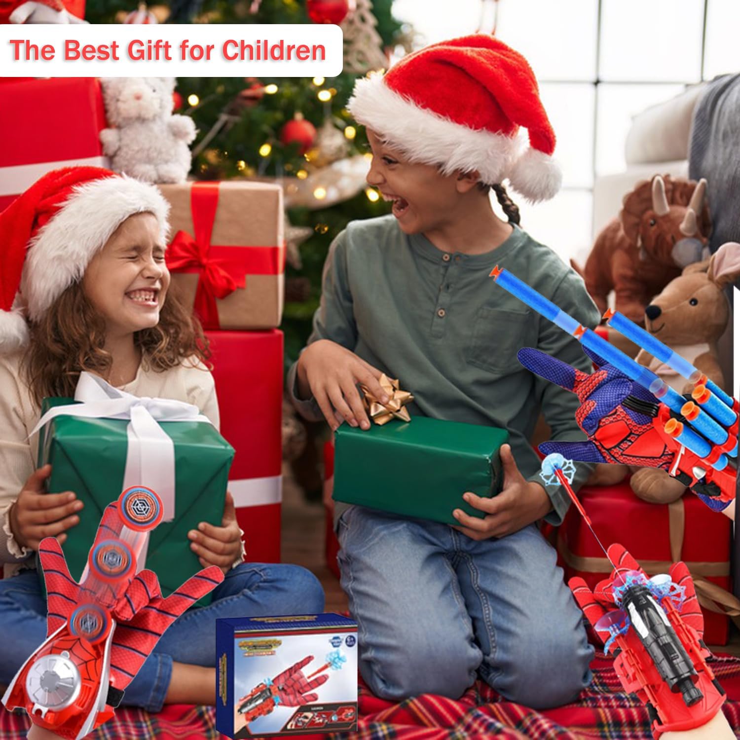 3 Sets Spider Web Shooters, Superhero Web Shooter for Kids, Cosplay Launcher Gloves with Wrist Toy Set, Imaginative Play Toy for 3 4 5 6 7 8 Year Old Boy - Image 6