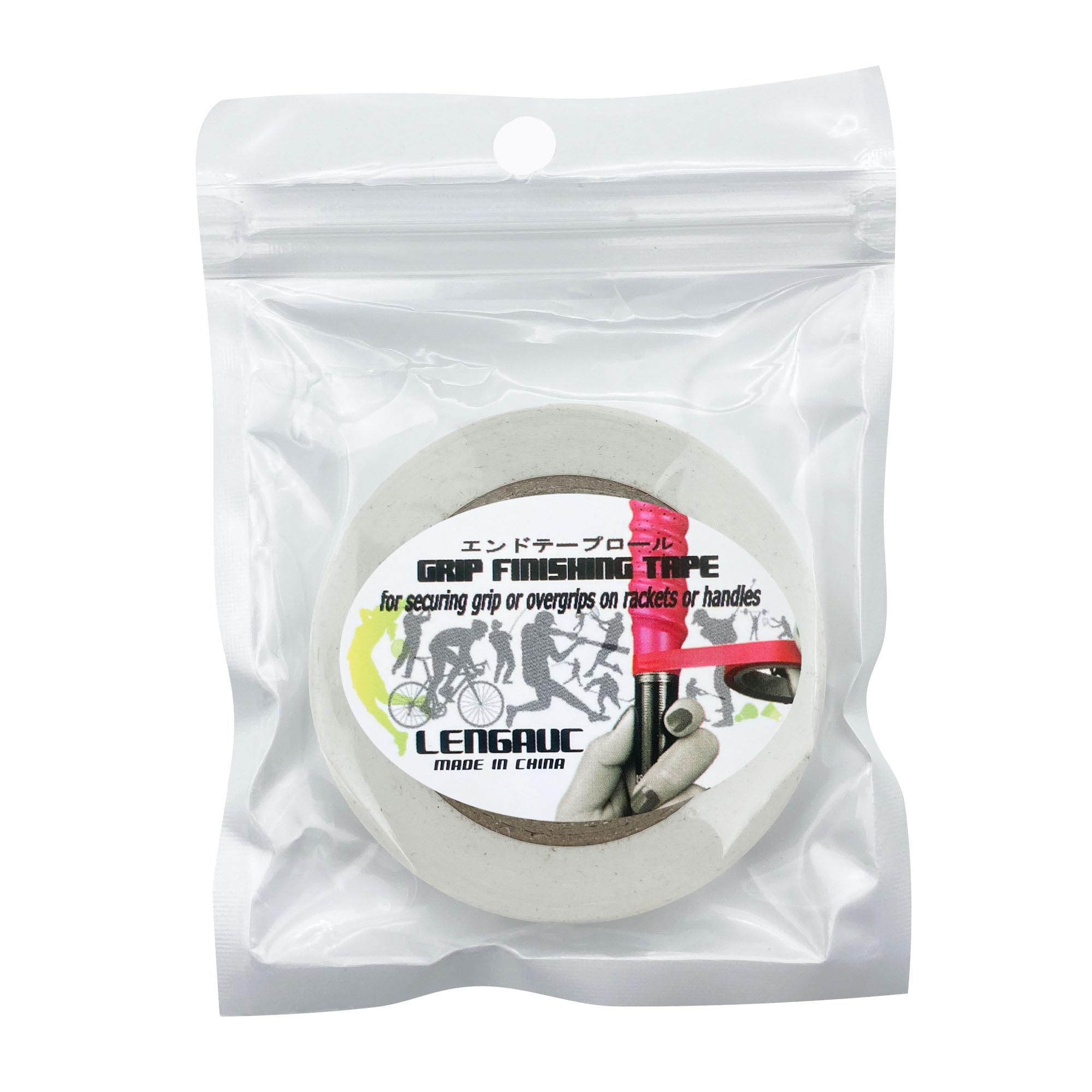 フィニッシングテープ/フィニッシュテープ バーテープ、バット用 強力エンドテープ (1本長さ9ｍ 幅1cm)フィニッシングテープ 野球 ソフトボール テニス バドミントン (エンドテープブ) (1本ホワイト)