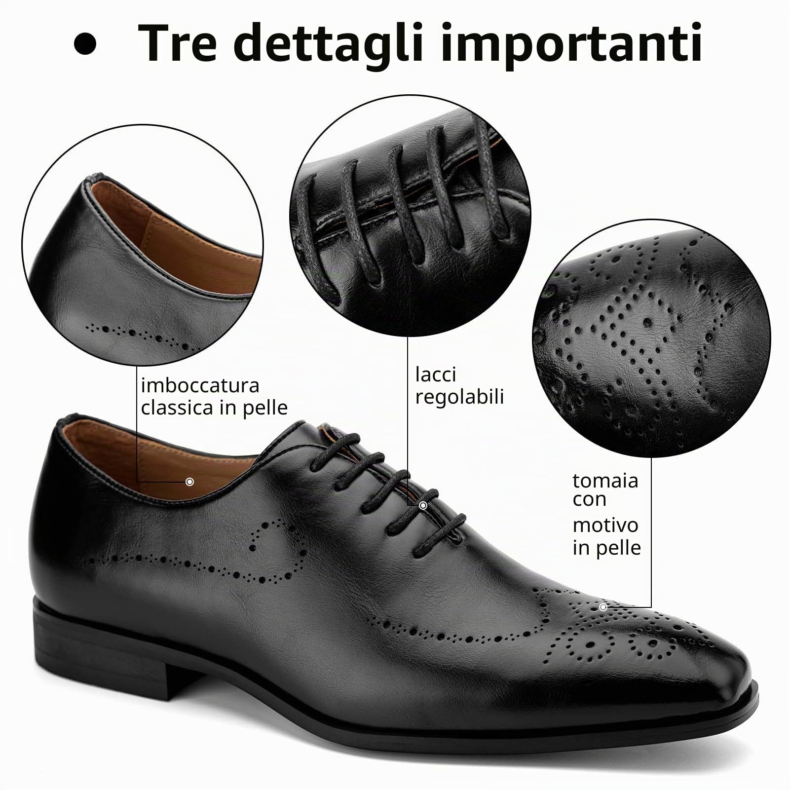 MEIJIANA Scarpe Oxford Eleganti Uomo - Stringate Basse Vintage Estive