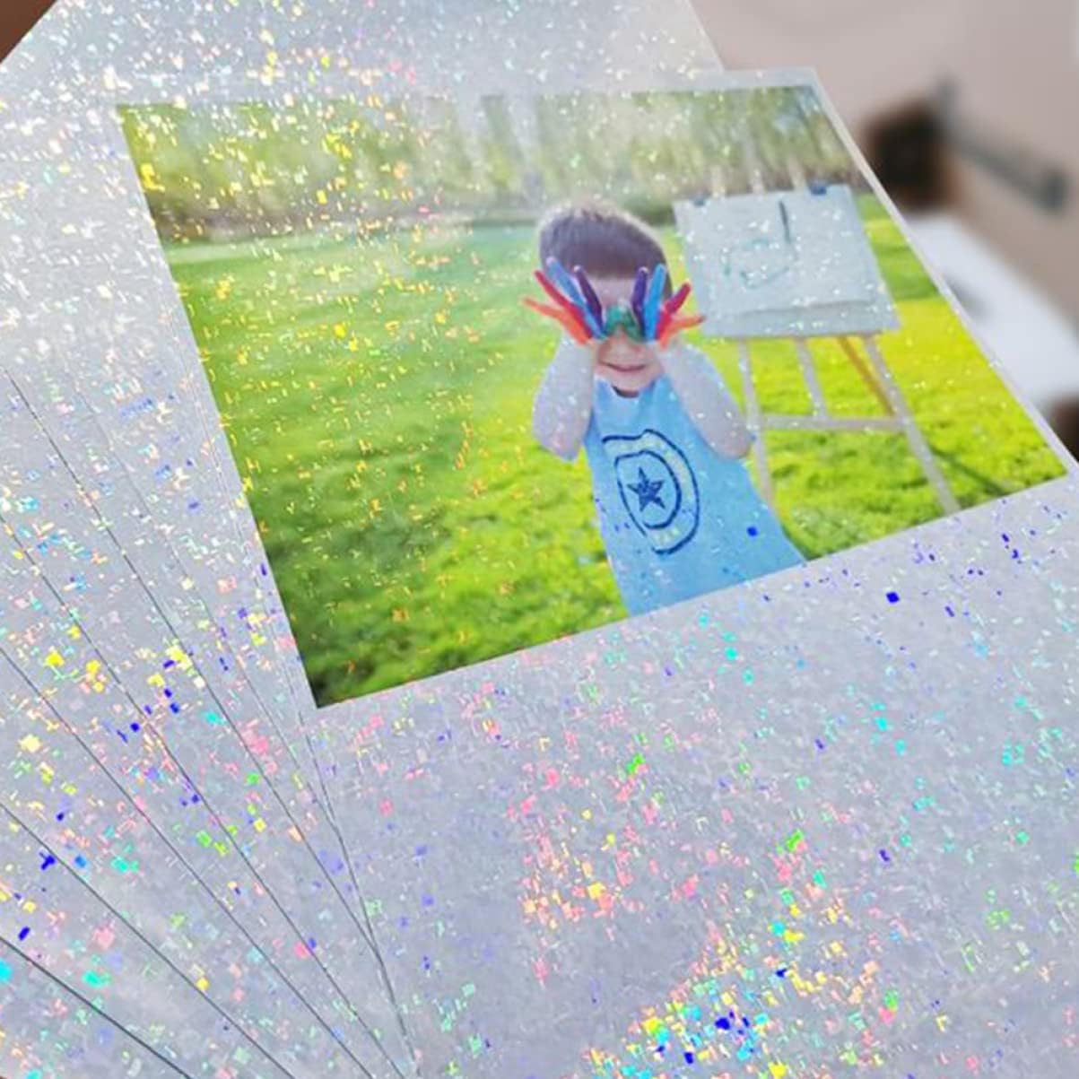 jojofuny 5sheets Glossy Photo Printer Paper Pet Material Printing Papers for Diy Projects image 5