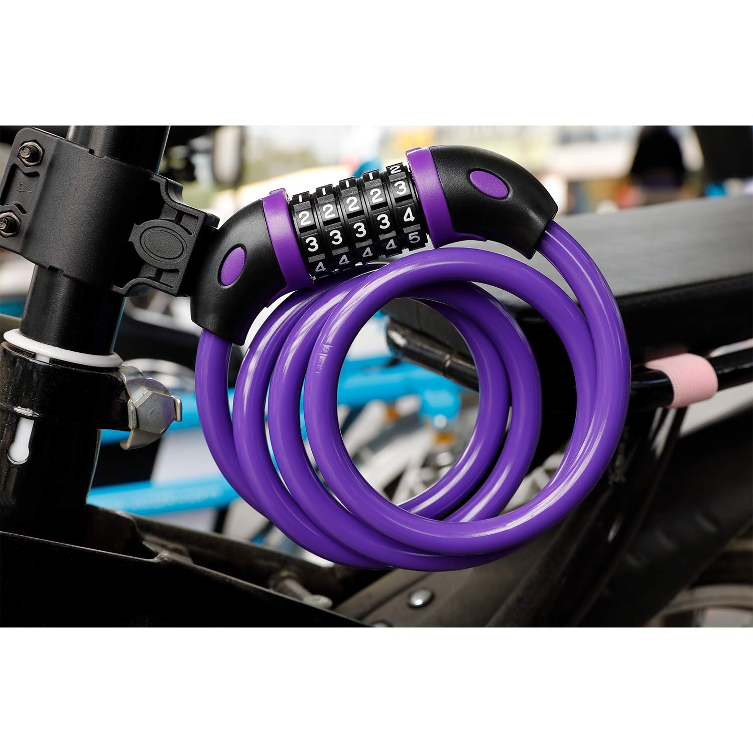 Amazon.com : Bike Lock Bicycle Lock Chain ，5-Digit Combination