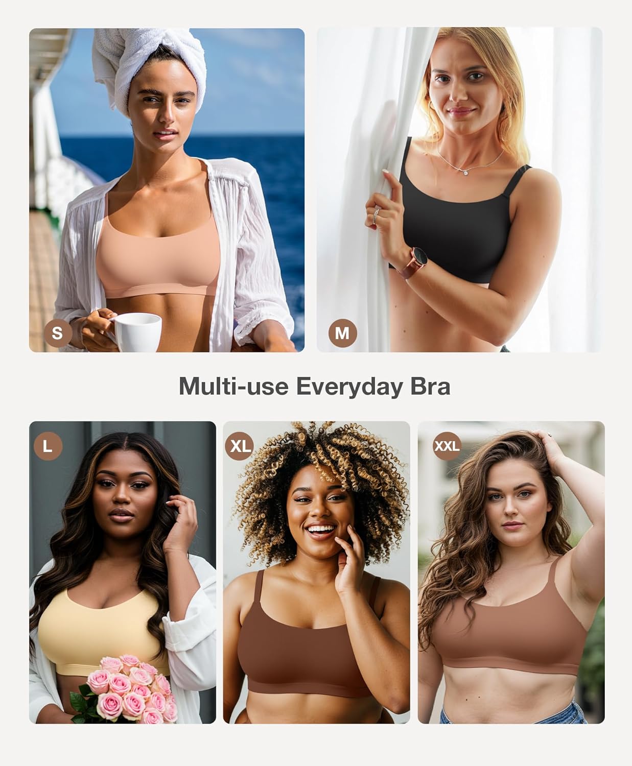 Lover-Beauty Seamless Bra for Women No Underwire Full Coverage Bras Wireless Comfortable Everyday Bra - Image 6