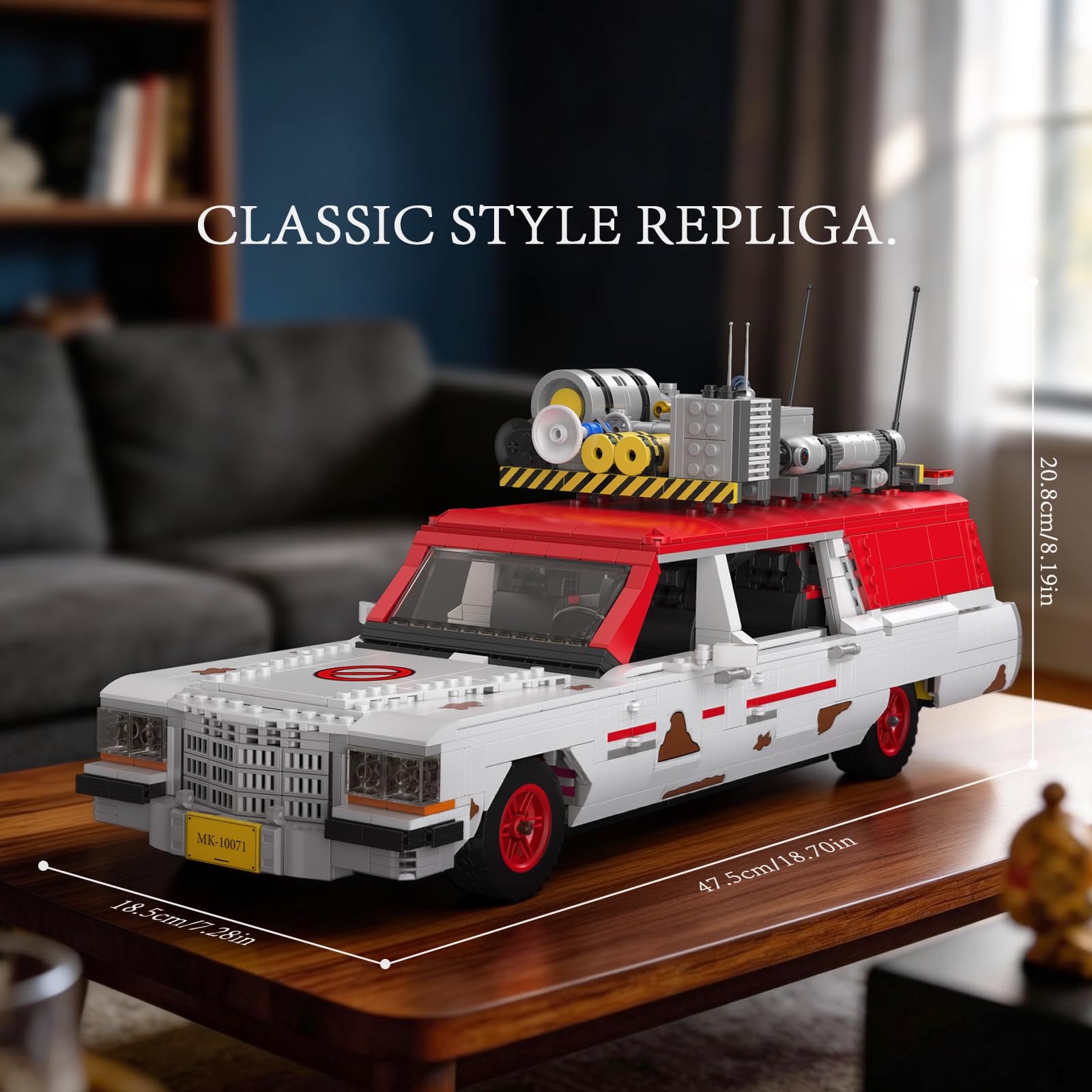Mould King 10071 Technik Car Modell, sammelbares Modellauto Bauspielzeug,Rennwagen Sportwagen Kreatives Klemmbausteine Set für Erwachsene (2468+ Teile)
