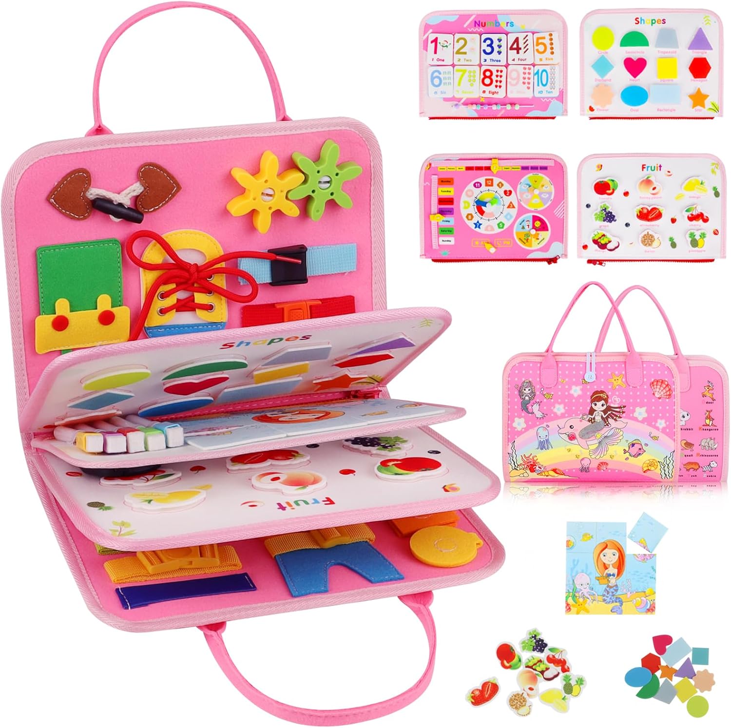 Havestoriy Montessori Busy Board for Toddlers 1 2 3 4 Year