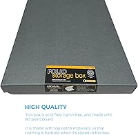 Vista 13 de Lineco Folio Storage Box, Clamshell Design with Metal Edge. 18.5x24.5x1.75 Inches, Archival Boxboard, Preserve Photos, Cards, Magazines, Documents