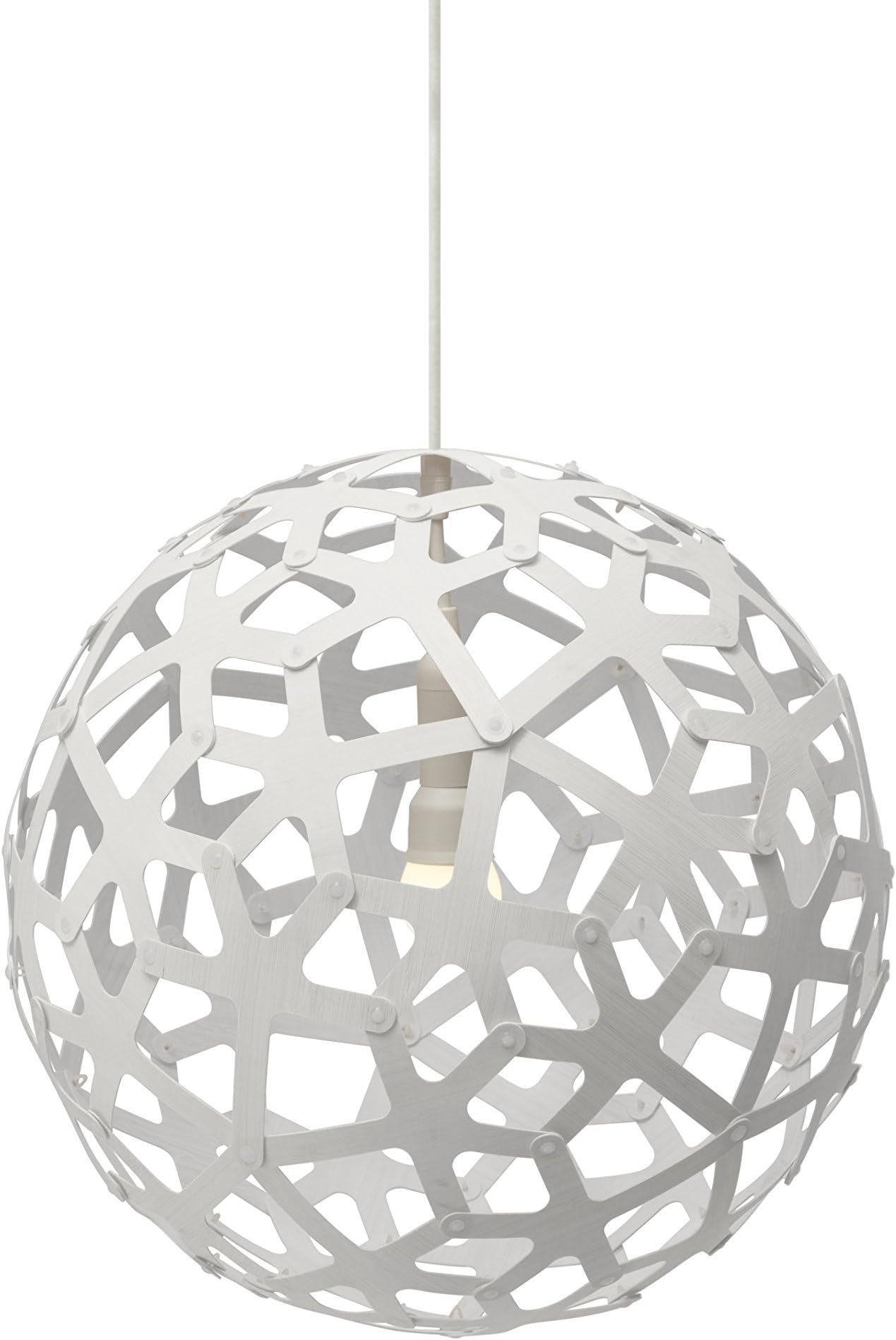 DAVID TRUBRIDGE 400 mm Coral Pendant Light Caramel Colour from LUXAIRE