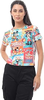 ريفين تيشرت عصري سهل الارتداء برقبة دائرية للنساء متعدد الالوان