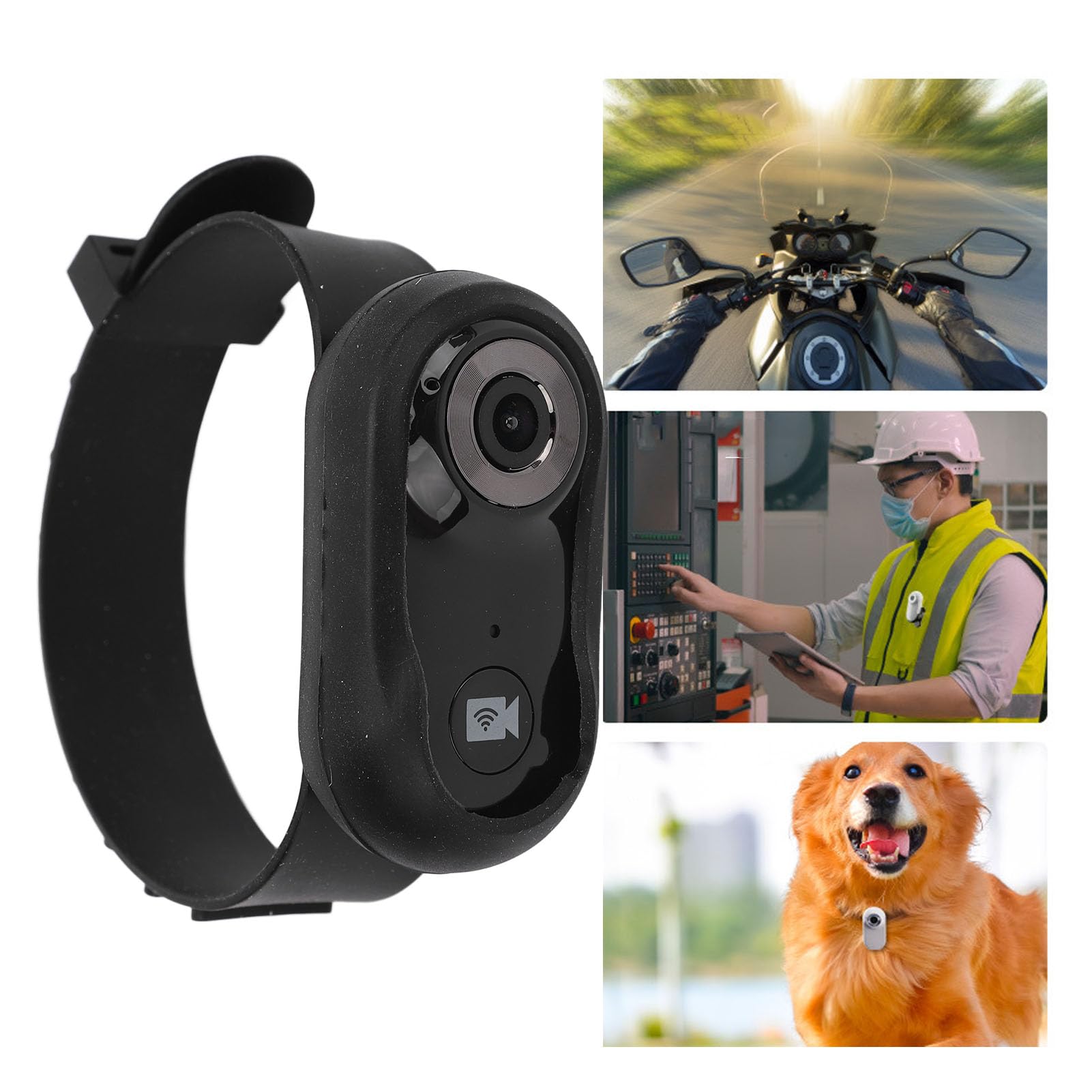 Sxhlseller Katzen Kamerahalsband – 120°-Weitwinkel Haustier Hundehalsband Kamera, HD 1080P Multifunktionaler Haustier Katzen Tracker für Videoaufzeichnungen, Haustier Halsband Kamera Im