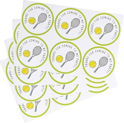 Miniatura 6 de Paquete de 24 bolsas de dulces para fiesta de tenis con calcomanías, bolsas de regalo de tenis, suministros para fiestas de cumpleaños con temática