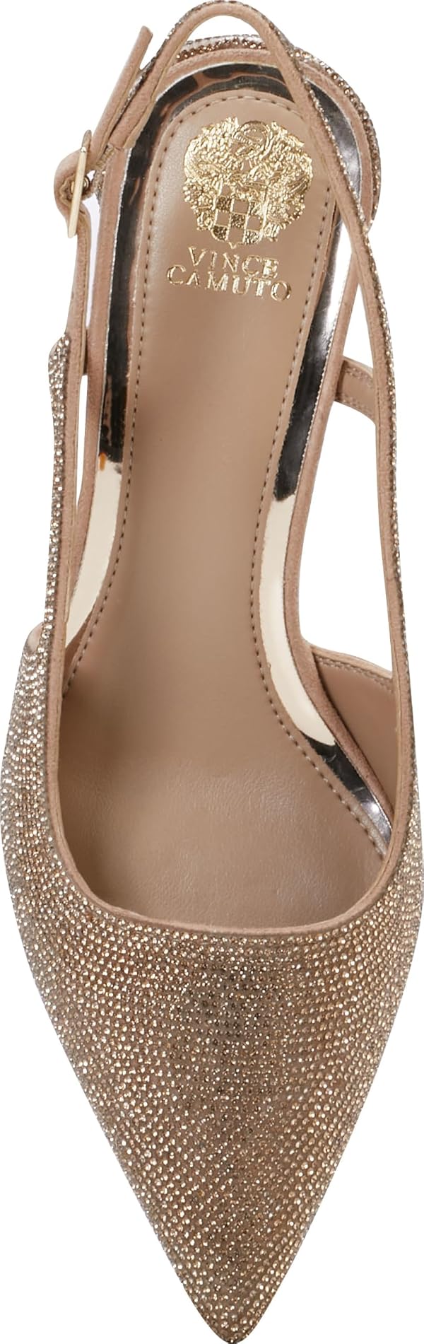 Vince Camuto, Women's, Sindreea Rhinestone Block Heel Slingback Pump, Blush, 6.5, Medium by Vince Camuto - Used condition - Image 5
