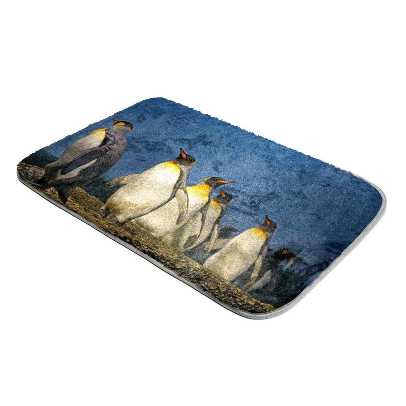 Tapis à poils longs pingouin ultra doux lavable pour bébé