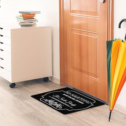 Miniatura 2 de Tapetes personalizados para puerta delantera, tapete personalizado para entrada interior, antideslizante, absorbente, resistente a la suciedad (18 x