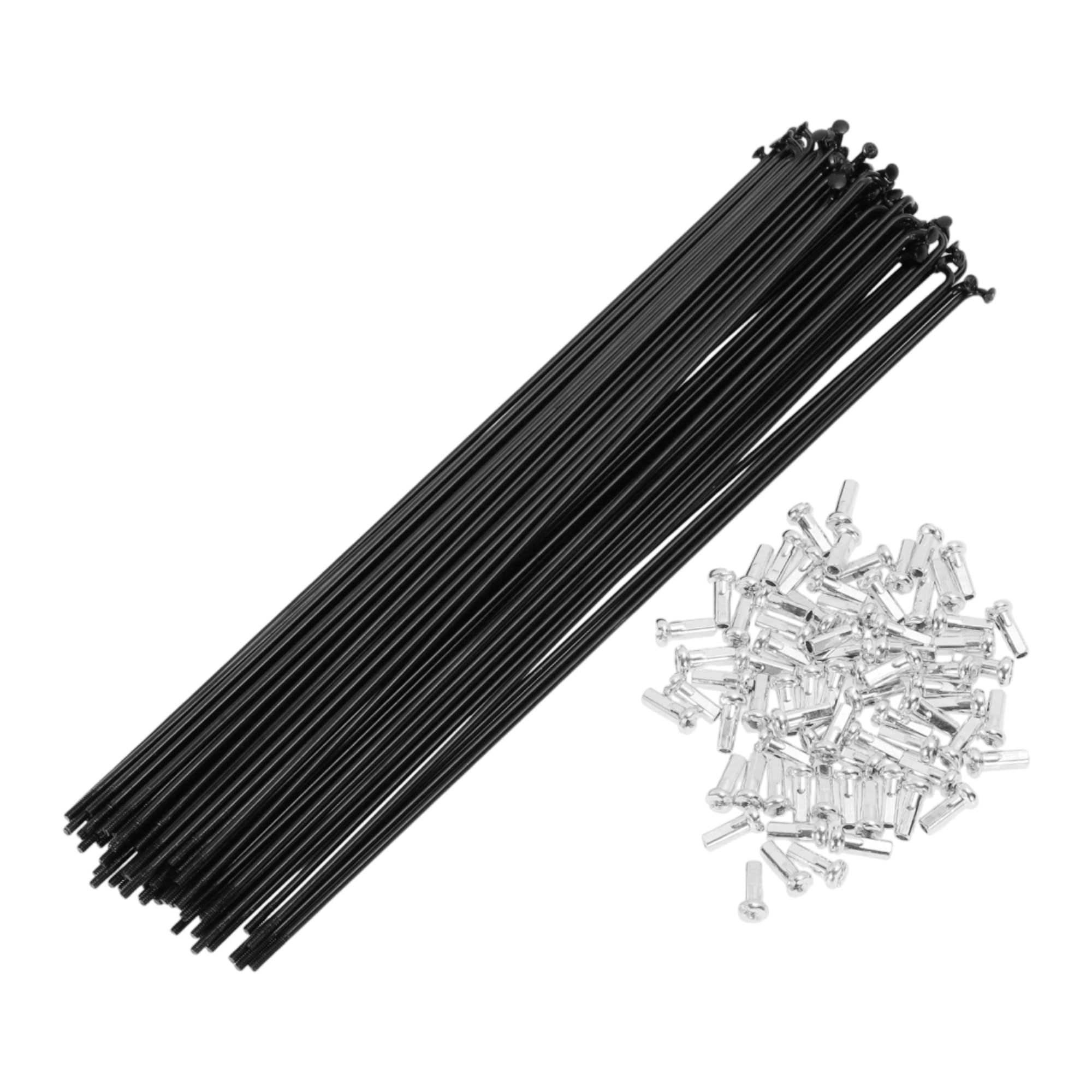 TUCKBOLD 72 Set 14G Bicycle Spokes 214mm Bike Wheel Spokes Carbon Steel Black
