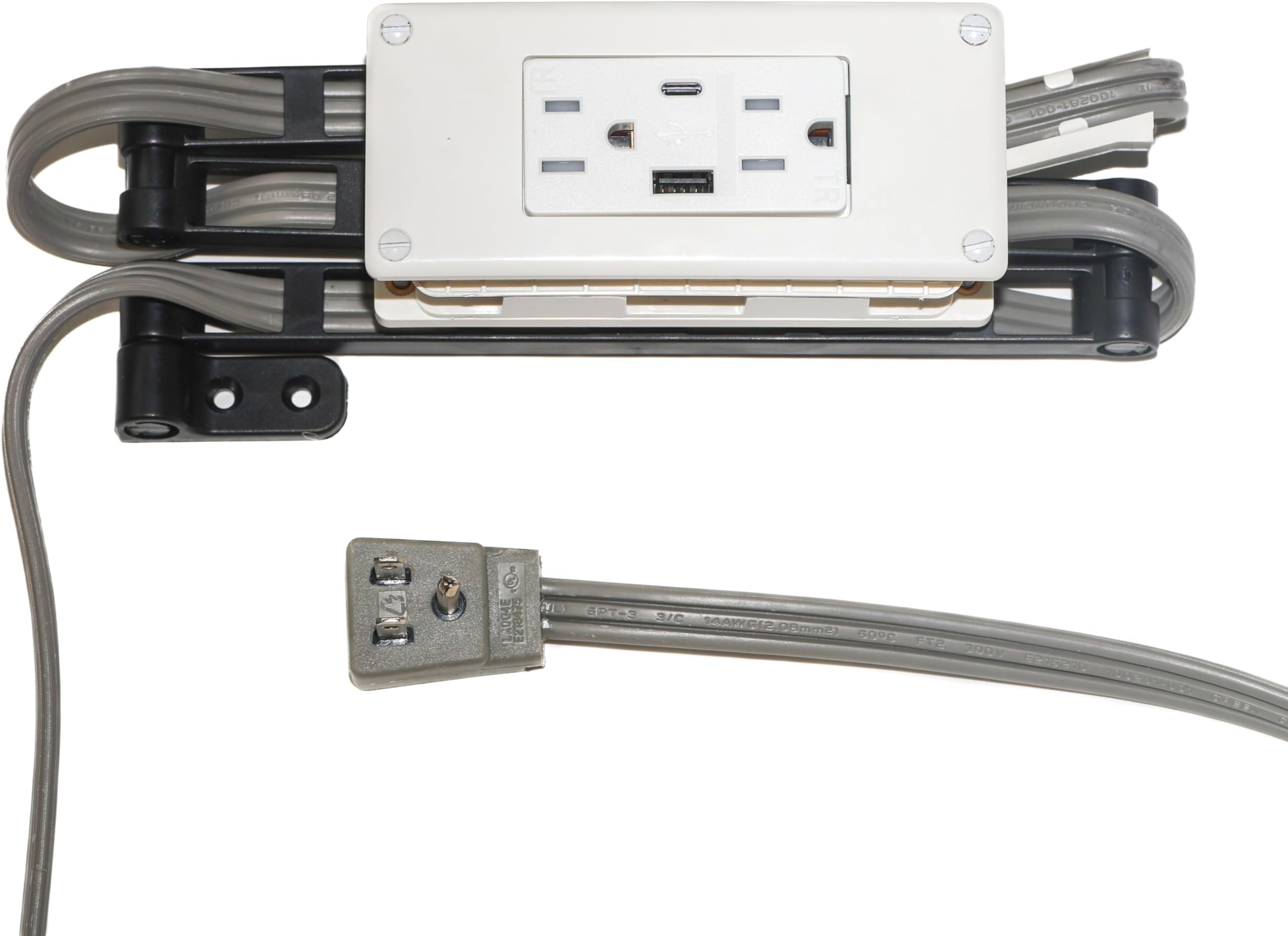 Low Profile Combo USB-A & USB-C Drawer Outlet