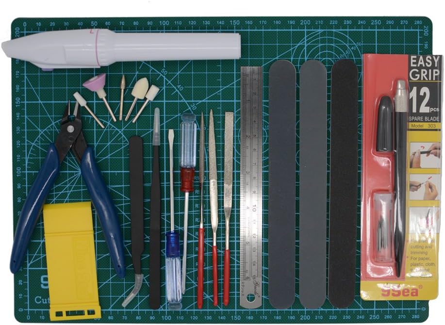 Gundam Modeler Builder's Tools Craft Set Kit 16 PCS For Professional Bendai Hobby Model Assemble Building