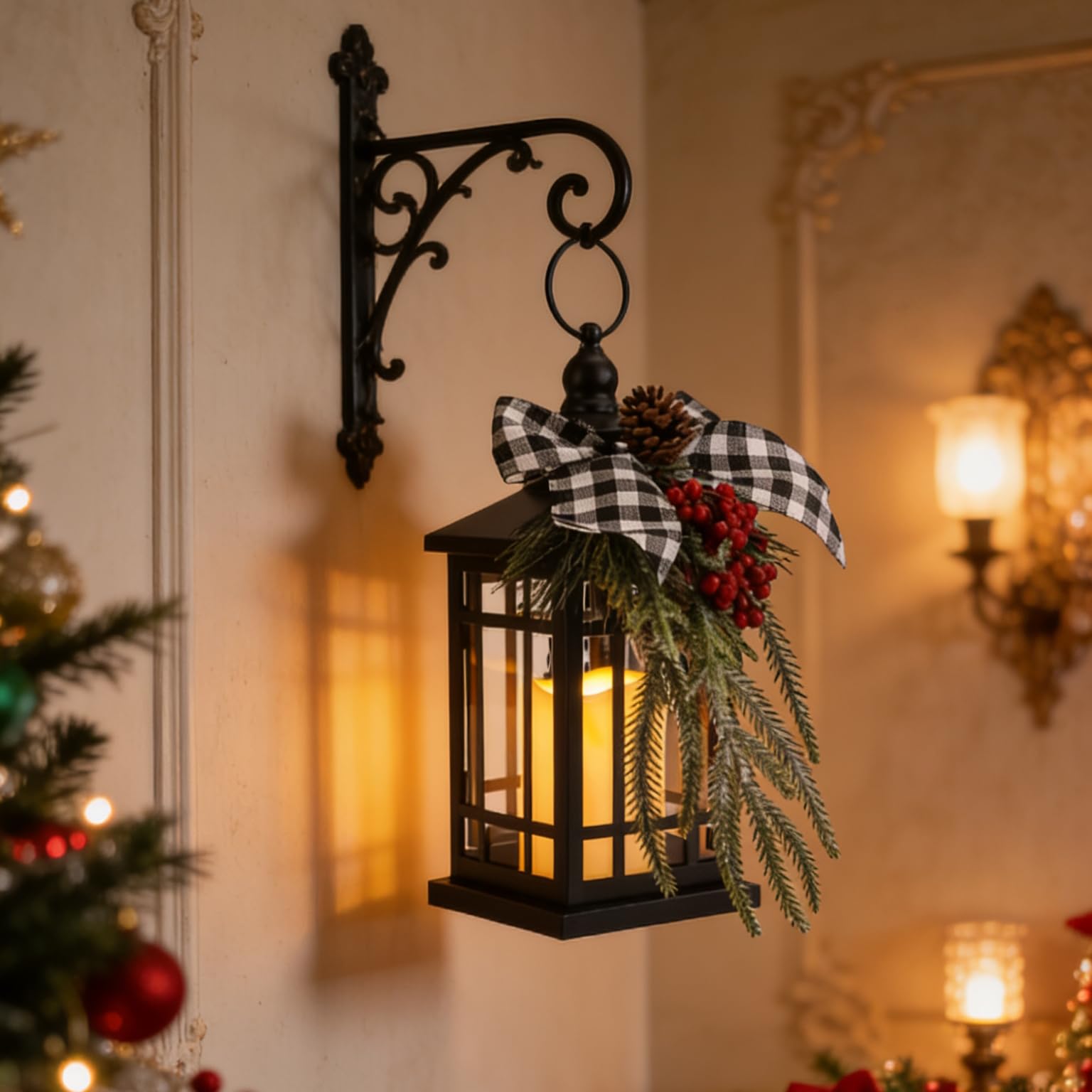 Lanterne di candela della decorazione di Natale (Lanterna di Natale-2)