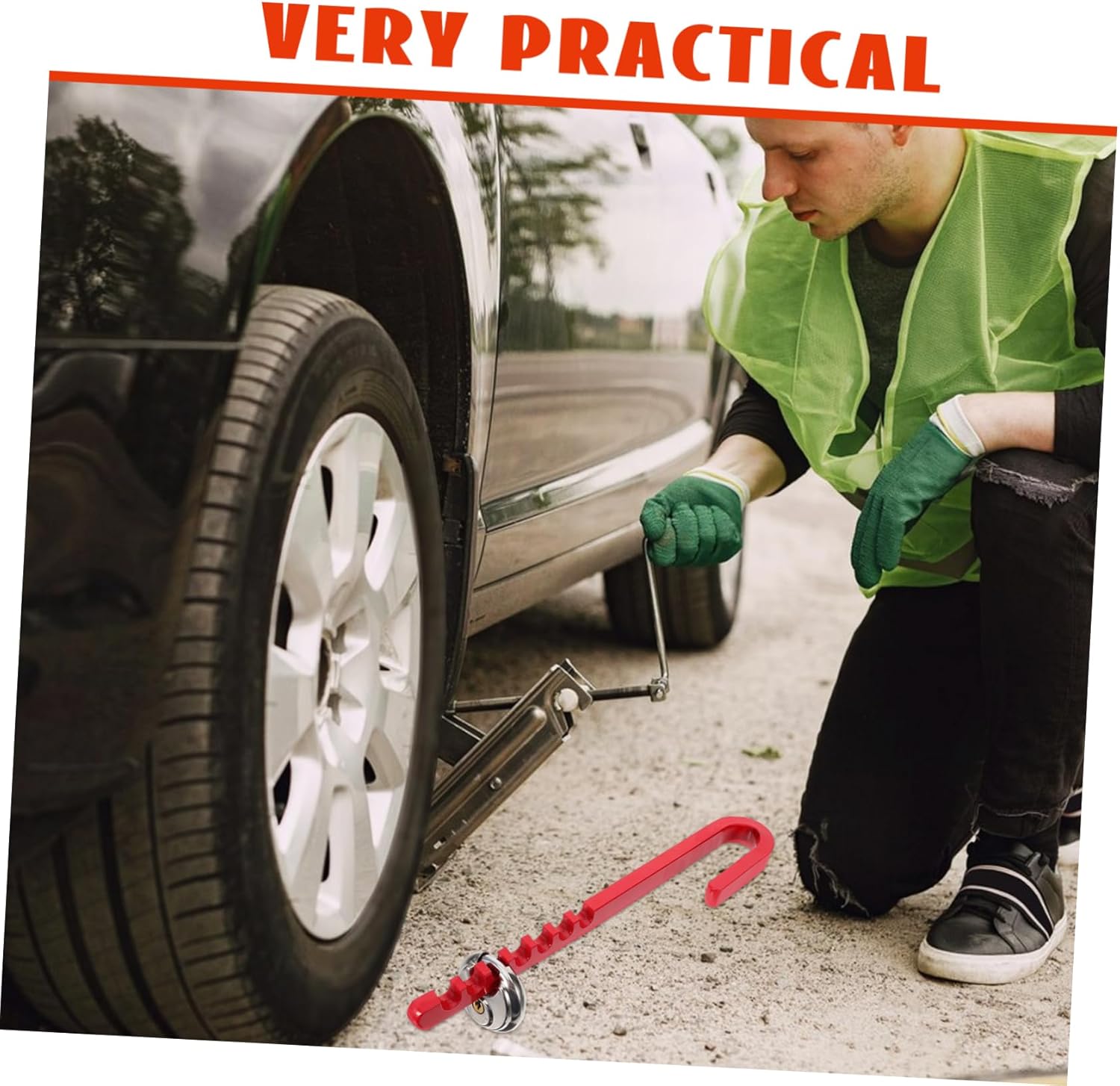 1set Trailer Wheel Lock Clamp with Keys Wheel Security for Trucks and Suvs Effortless Installation Protects Against Movement