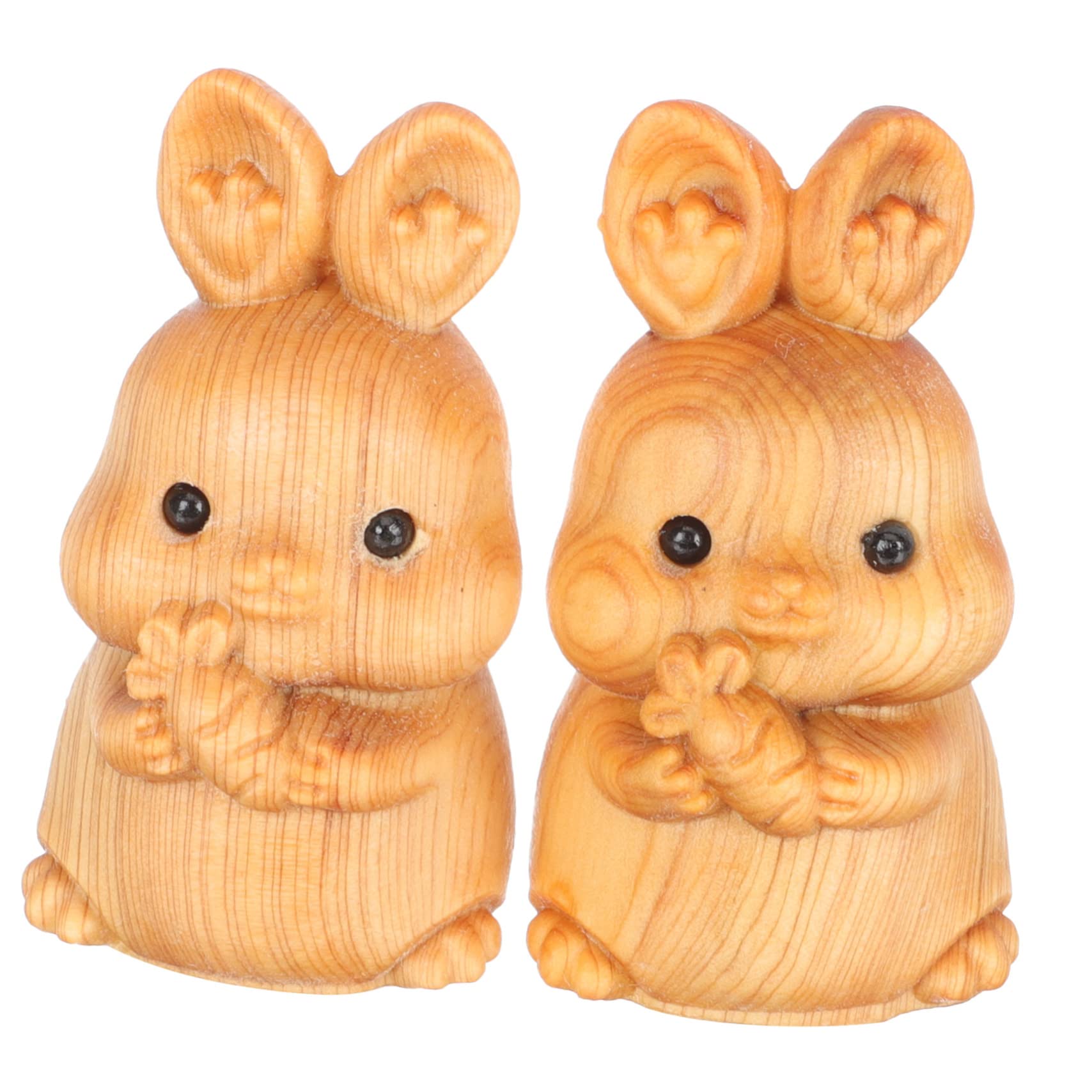 Alipis 5 Sätze Niedliche Holz Osterhasen Figuren Dekoratives Desktop Ornament Für Zuhause Für Ostern Buchregal Und Fensterdekoration 2 Stück * 5
