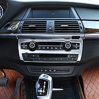 Vista 3 de YIWANG ABS cromo consola central del coche aire acondicionado botón ajuste para BMW X5 X6 E70 E71 2008-2013 Auto Accesorios