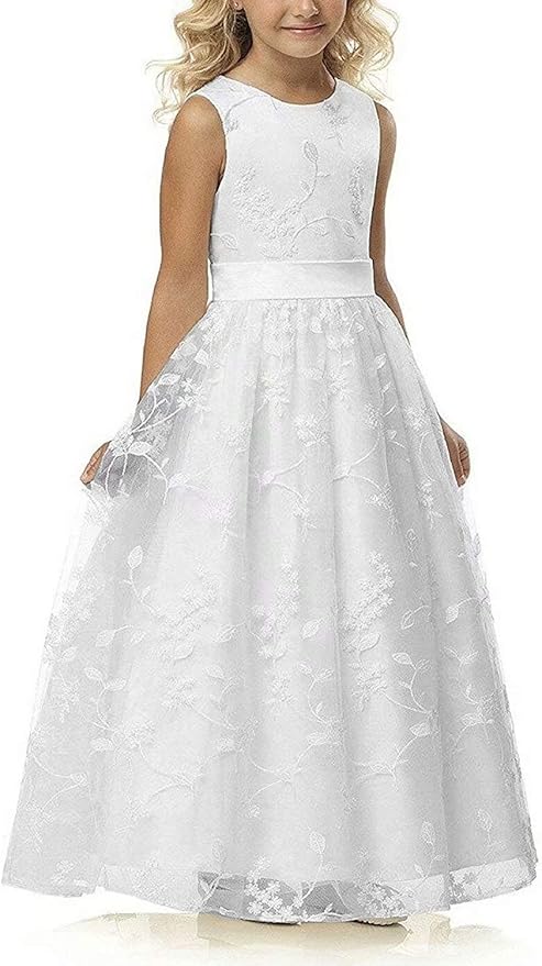 Wedding Pageant Lace Flower Girl Dress