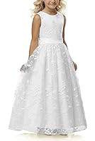 Algopix Similar Product 9 - A line Wedding Pageant Lace Flower Girl